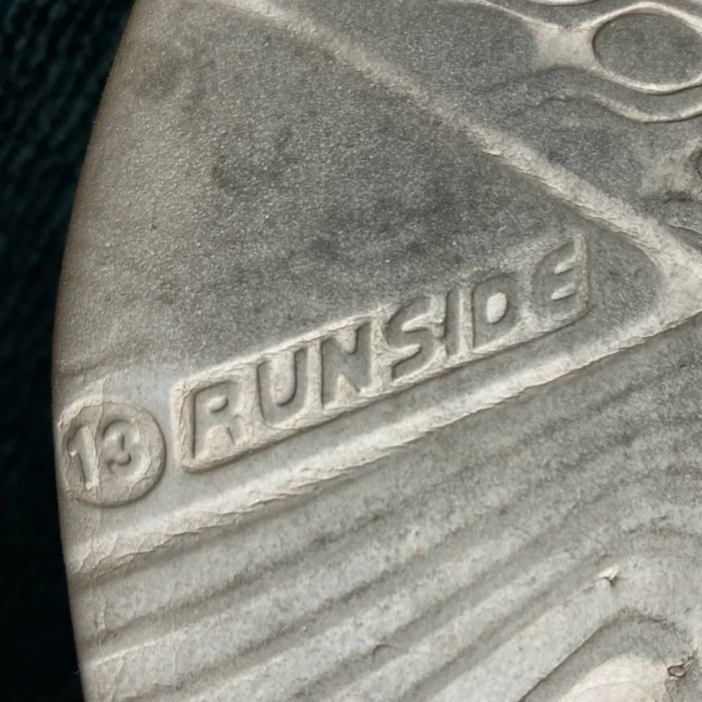Runside - size 13 boys red running tennis shoes - used condition see pics